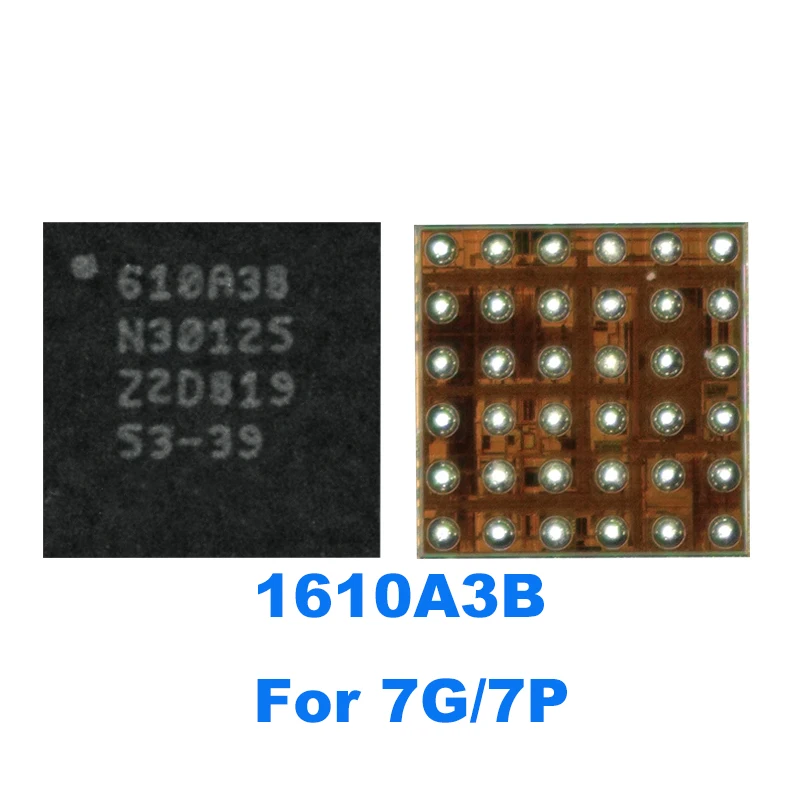 20pcs U2 send 1610A3 Charging iC 610A3B for iPhone 7 Plus 7G 7P Charger TRISTAR IC 1610A3B Chip U4001 36Pins USB CHIP on Board