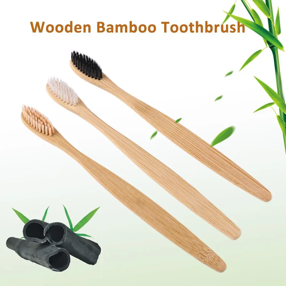 

Bamboo Products Oral Care Rainbow Multi-colors Teeth Brush Bamboo Toothbrush Soft Fibre Hair Eco-Friendly