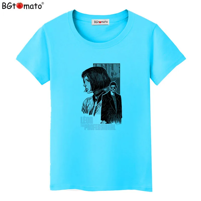 

BGtomato lLoli and uncle Printing T Shirt Women Upside Down Tshirt femme tee Shirts funny clothing