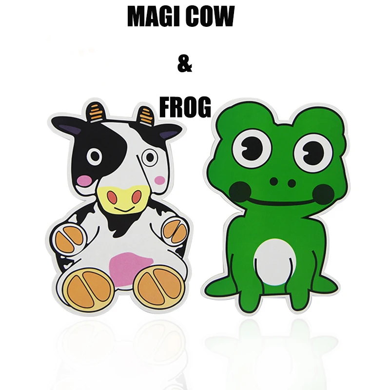 

Magic Cow and Frog (Large Size) Magic Tricks Quick Change Card Magia Magiciain Stage Illusions Gimmick Props Comedy Mentalism