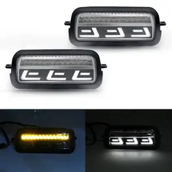 For LADA NIVA 4X4 2121 URBAN Headlight Daytime DRL RUNNING LIGHT AND TAIL LED LIGHT KIT Smoked