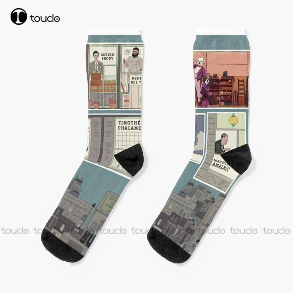 

The French Dispatch Socks Slipper Socks For Men Personalized Custom Unisex Adult Teen Youth Socks 360° Digital Printing