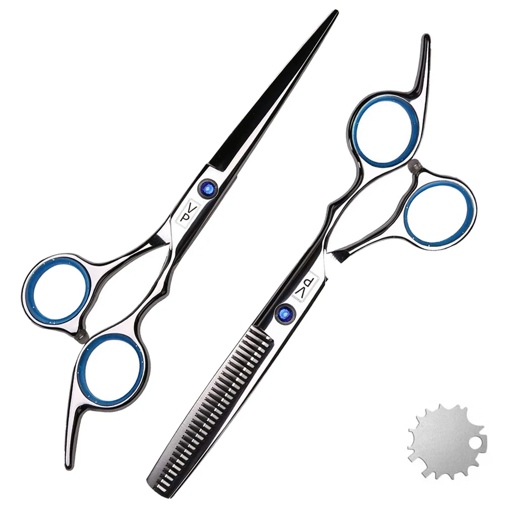 Professional Cabeleireiro Tesoura, Corte de Cabelo, Barbearia, Cabeleireiro de, Corte, Ferramentas de Desbaste, Alta Qualidade, Salon Set, 6 ", 440C