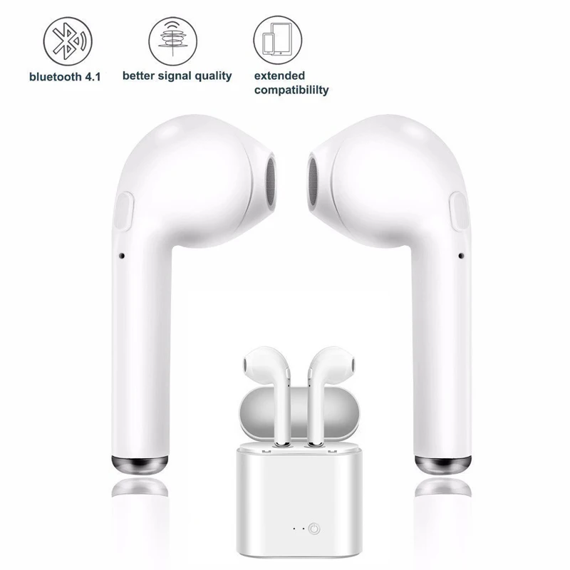 i7s TWS Wireless Headphones Earphones sport Earbuds Headset With Mic Charging box Headphone For Bluetooth 5.0 all smartphones