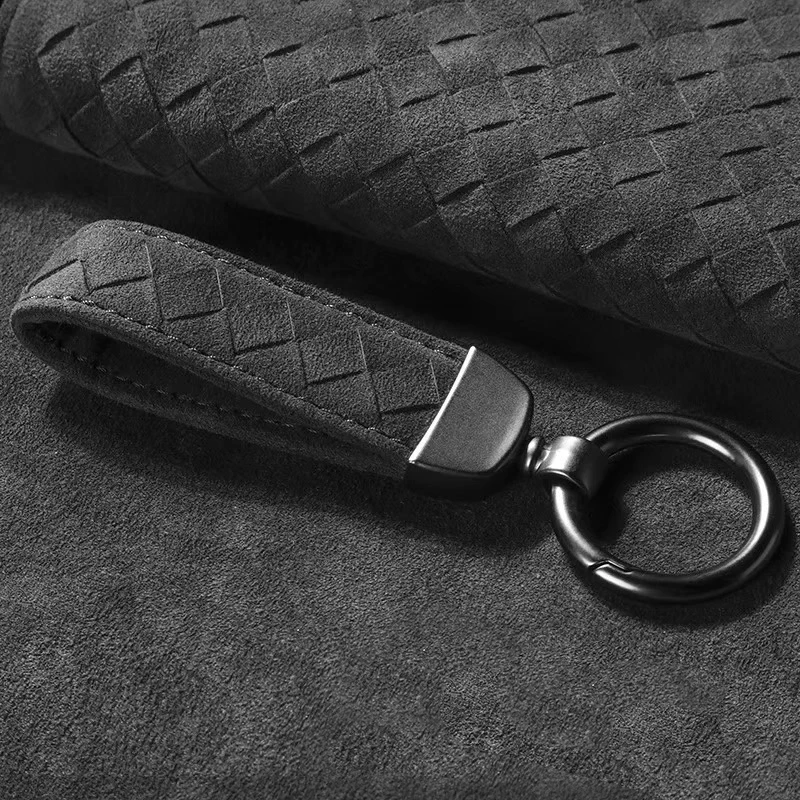 Luxury Suede Leather Car Key Chain