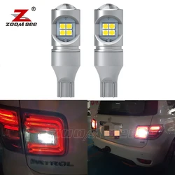 2pcs Top quality No Error White LED reverse rear backup light bulb For Nissan Patrol Y62 2012 - 2015 2016 2017 2018 2019 2020