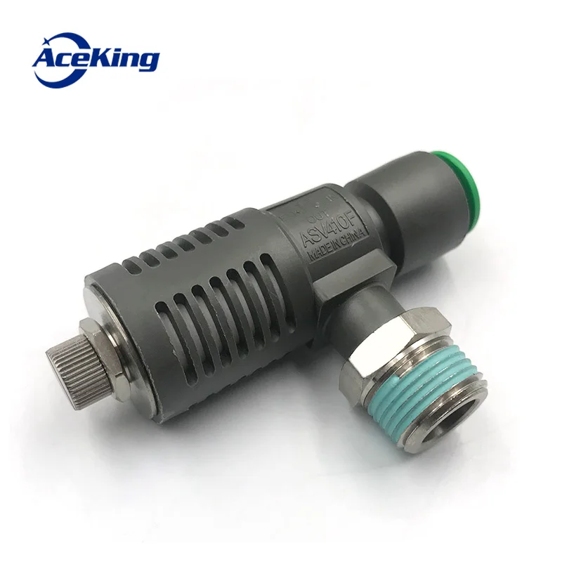 

Pneumatic quick plug asv310f-01-06s quick exhaust throttle asv410f-02-08s/asv510f-03-10s muffled speed fast exhaust