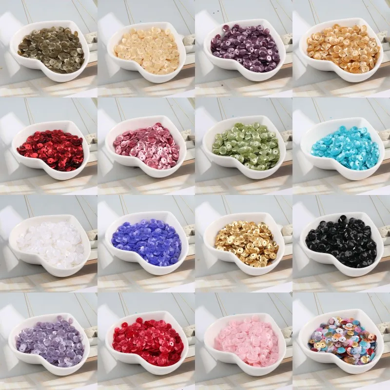 720Pcs/Lot Matte Sequin 6mm PVC Round Cup Sequins Paillettes DIY Sewing Wedding craft,Men\'s shirts Women Garments Accessories