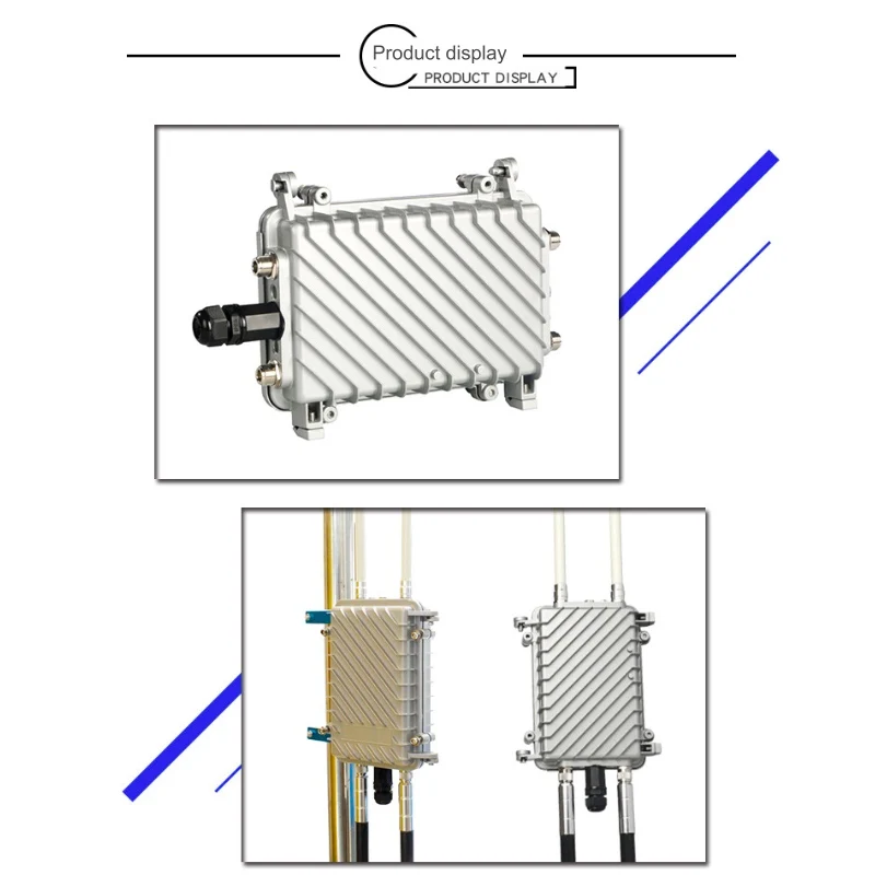 300Mbps Router Luar Ruangan 4G Kartu SIM Portabel Router Nirkabel Kecepatan Tinggi Luar Ruangan 4G LTE Nirkabel AP Wifi Router POE Wifi 2 * 18dBi