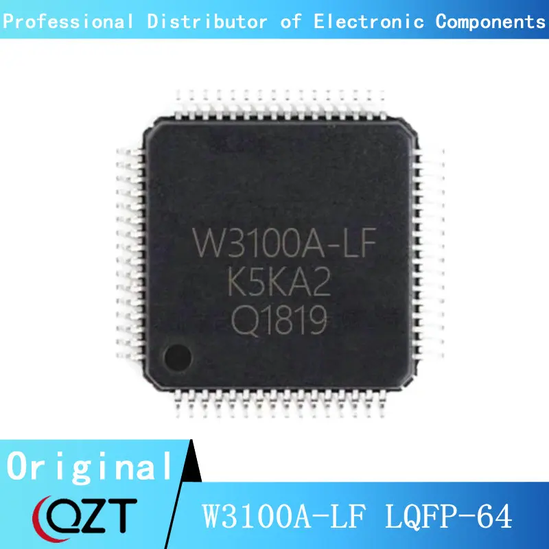 10 unids/lote W3100A-LF QFP W3100A W3100, chip de LQFP-64, Nuevo punto