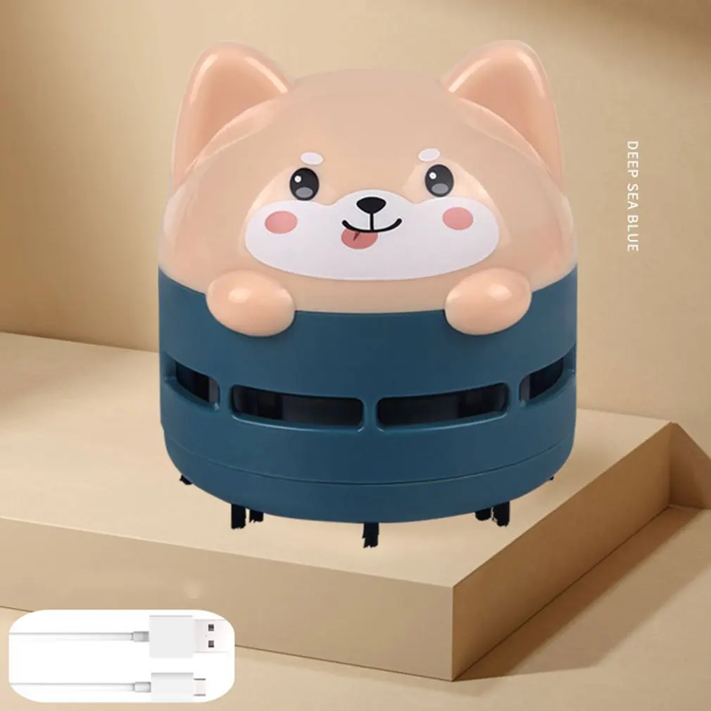 Vacuum Cleaner Cute Car Keyboard Dust Collector Rechargeable Eraser Pen Dust Cleaner Small Handheld USB Desktop Vacuum Cleaner