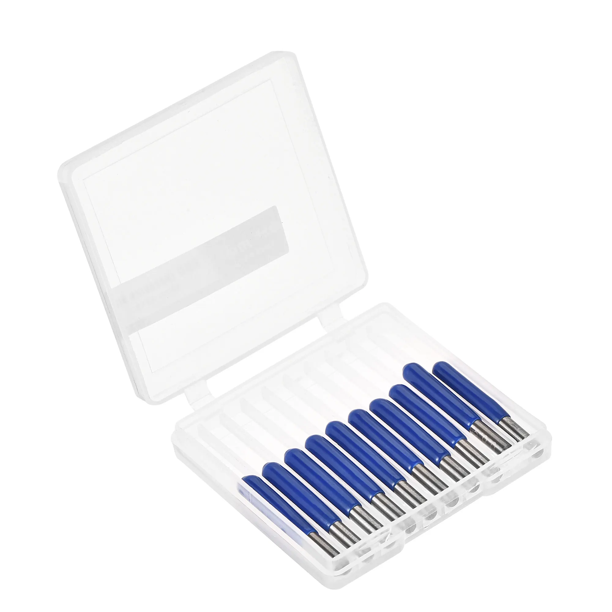 Uxcell-broca de grabado en madera, herramienta de enrutador CNC de punta de 60 grados y 3.175mm, vástago de 1/8mm y 0,2 pulgadas, para PVC acrílico MDF PC 10 piezas