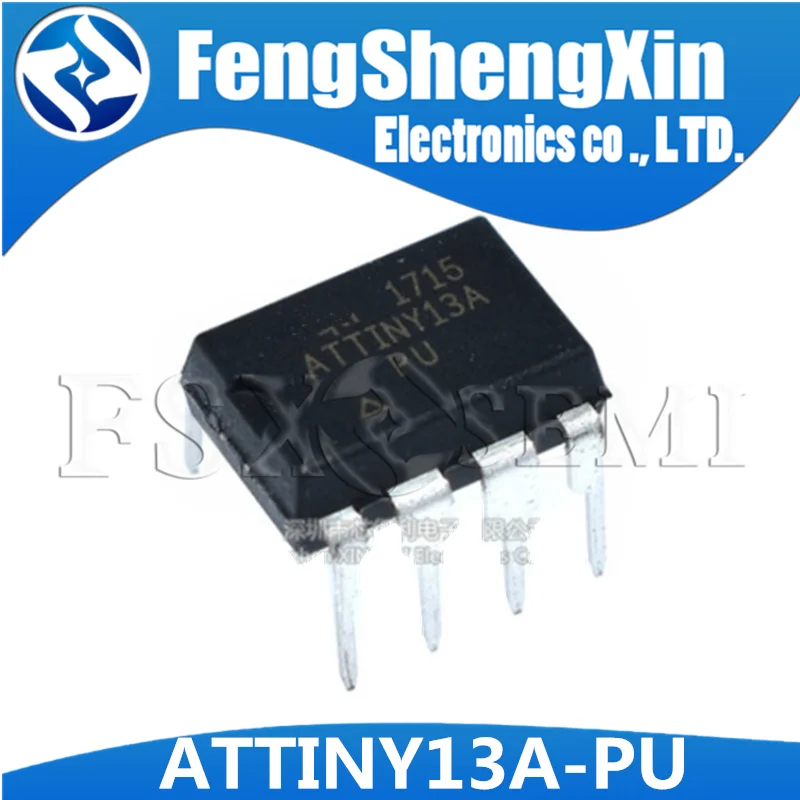 5pcs/lot New ATTINY13A ATTINY13A-PU ATTINY13 DIP-8 AVR microcontroller IC