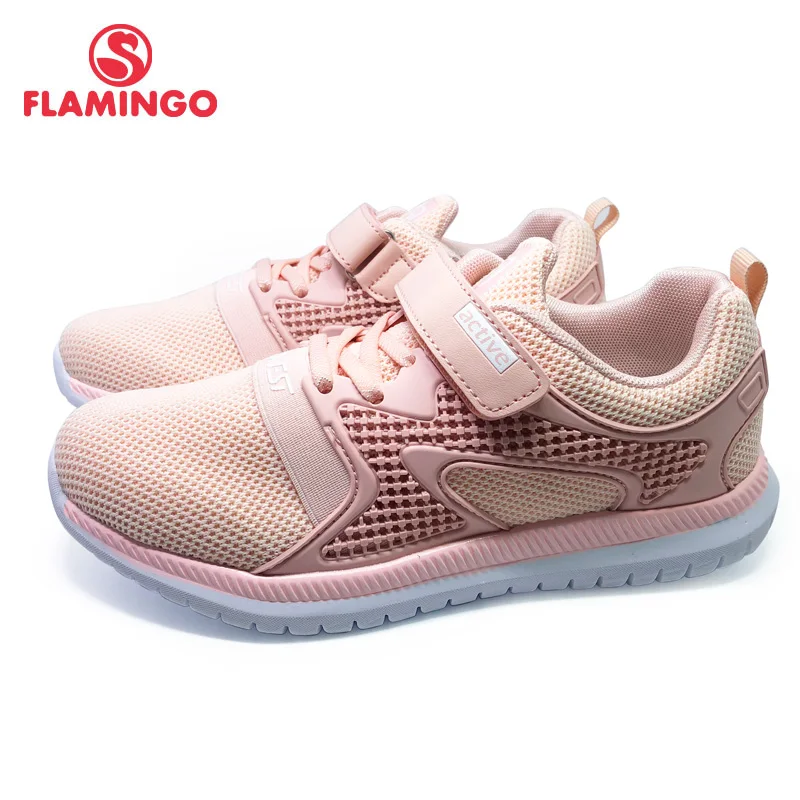 QWEST New Brand Fashion Size 31-37 Comfortable Spring &Autumn Breathable Hook &Loop Kids Sneakers For Girl 91K-NQ-1265