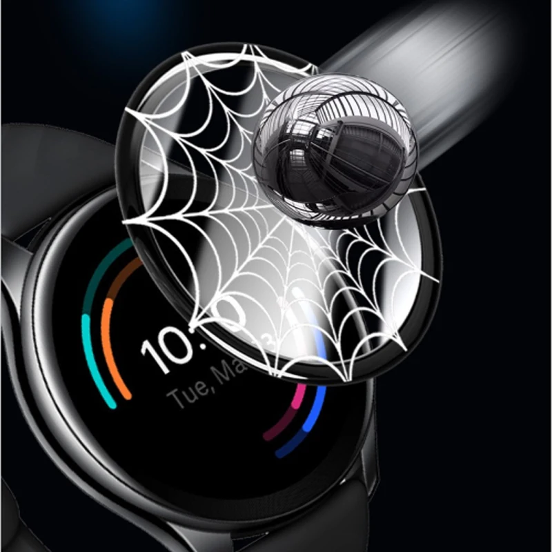 Película protetora para relógio one plus smatrwatch, 3d, curva, filme protetor macio, display lcd, capa protetora de tela