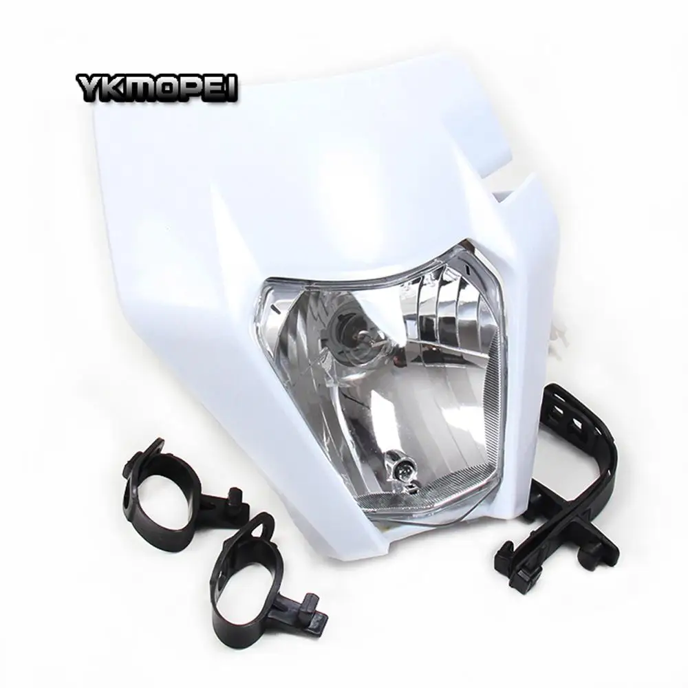 Universal Headlight Motorcycle Headlamp For SX XC SXF EXC XCW XCF EXCF 125-530 2017 Enduro Supermoto Dirt Bike Motocross H4 Bulb