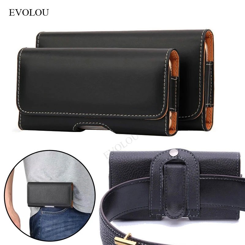 

Leather Case Pouch for Samsung S21 Plus S22 Ultra A72 A52 A32 A12 A42 M51 M31 Prime M21 M11 S20 FE Belt Clip Holster Waist Bag