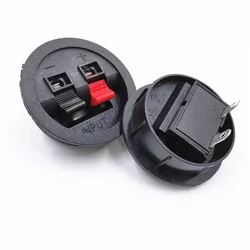 2pcs/lot WP 2Pin Speaker Amplifier Wire Clip Audio terminal horn  wire jack Socket WP2-9 terminal box clamp Round speaker Power