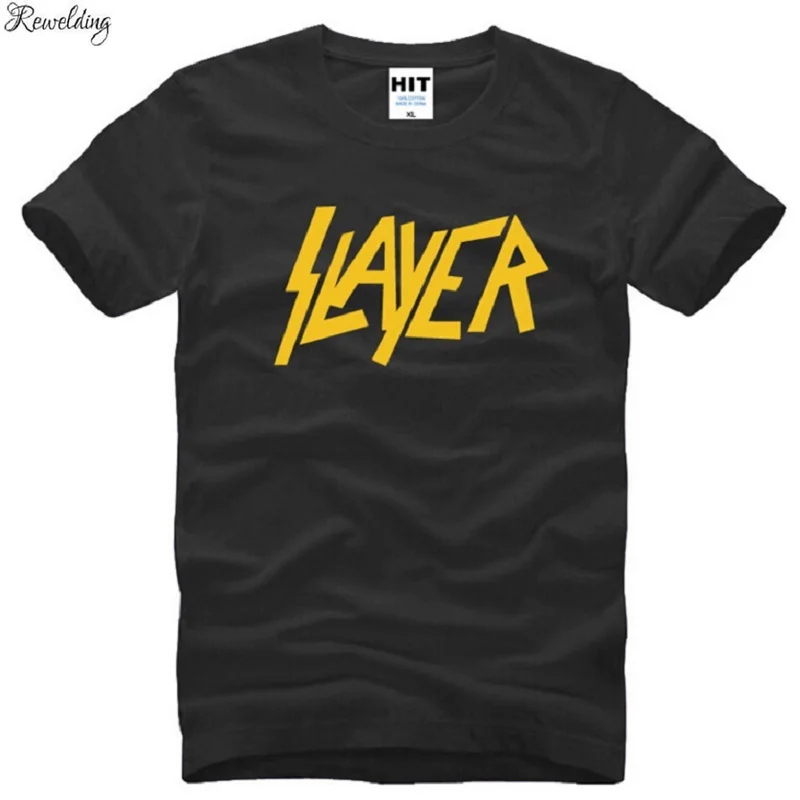 Summer Style Speed metal Band Slayer T Shirts Men Cotton Short Sleeve Letter Metal Rock Men\'s T-Shirt Fashion Hip Hop Top Tee