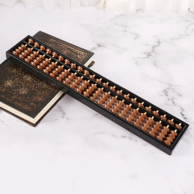 Portable Chinese 23 Digits Column Abacus Arithmetic Soroban Calculating Counting Math Learning Tool for Children