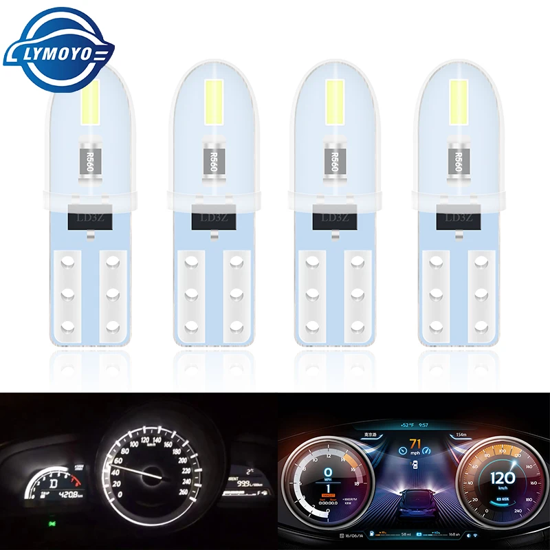 10pcs t5 led Instrument panel Signal lights Dashboard LED signal Warning light speed Oil gauge water temperature Indicator light