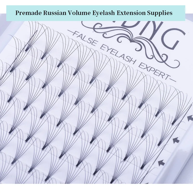 MDNG Eyelashes Premade Wide Fans 3d/4d/5d/6d/ Short Stem Russian Volume Professional Eyelash Extensions Faux Mink