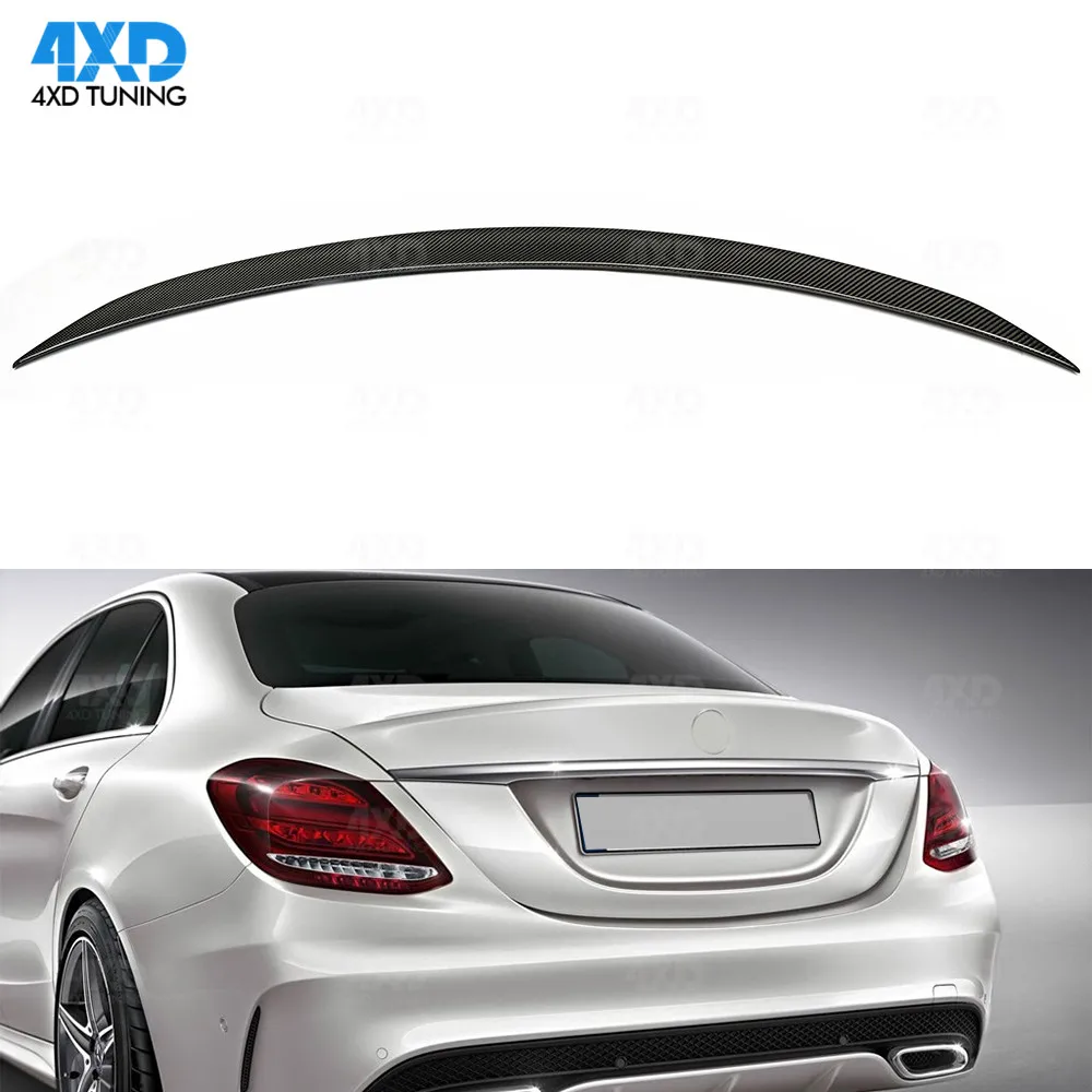 

W205 Sedan Carbon Spoiler C43 Style For Mercedes C63 C200 C300 C220 C250 C43 AMG Rear Trunk Spoiler Wing 2015 2016 2017 20182019