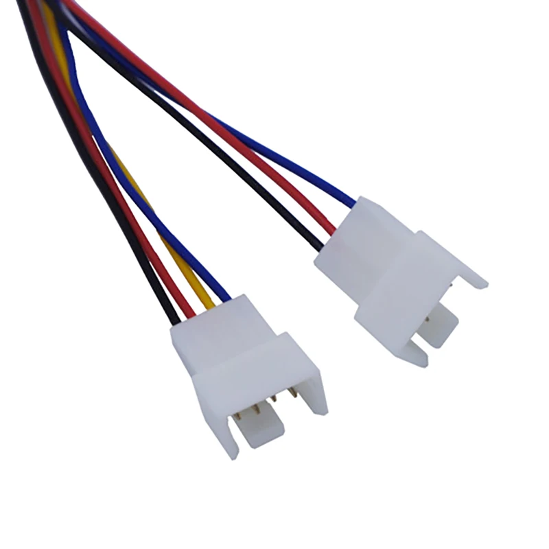 Tarjeta gráfica de PC 2,0, placa base PH2.0 de 4 pines a 3/4 Pines, adaptador de CPU PWM, Cable conector de 1 a 2 Y, Cable divisor de cobre estañado