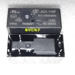 10pcs/lot 12V relay JQX-115F-012-1HS3A 12VDC HF115F JQX-115F 012-1HS3A 12VDC DC12V 12V 16A 250VAC DIP6