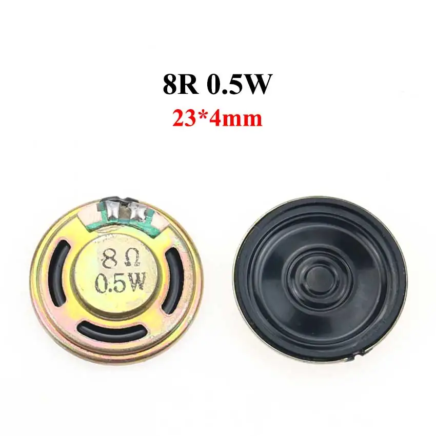 JCD 1PCS 8 ohm 0.5W 1W 2W Horn Loud Speaker 32R 8R 0.5/1/2W 20mm 23mm 26mm 28mm 30mm 32mm 36mm 40mm 50mm Loudspeaker Replacement