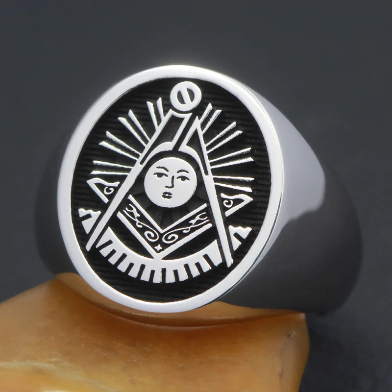 Vintage Past Masters Mason Masonic Fraternity Sterling Silver Ring