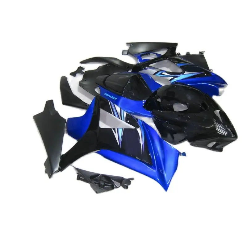 Plastic Fairing kit for SUZUKI GSXR 1000 2007 2008 Blue Silver Black Fairings GSXR1000 07 08 DL807