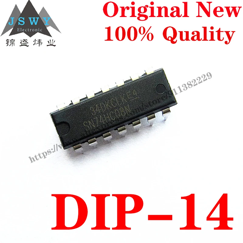 

10~100 PCS SN74HC08N DIP14 Semiconductor Logic Integrated Circuit Logic Gate IC Chip with for module arduino Free Shiping 74HC08