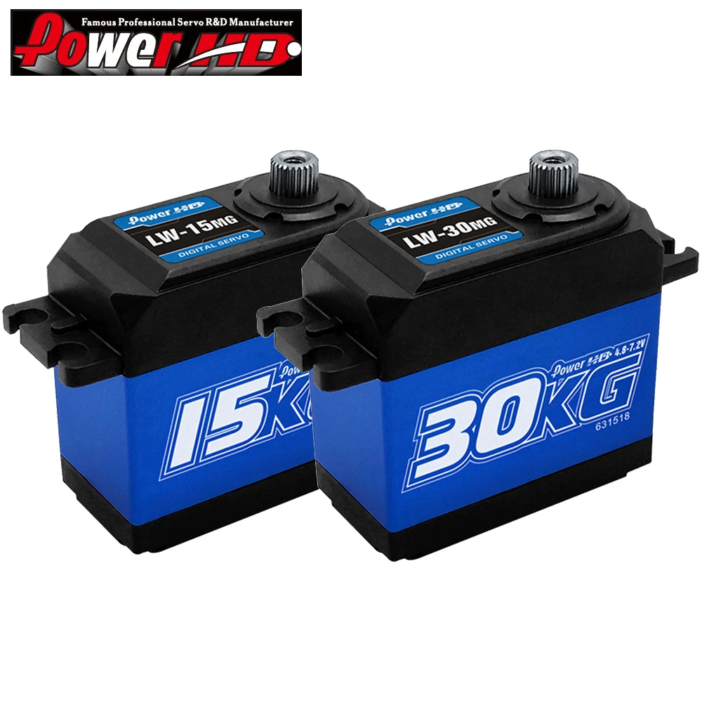 Power HD LW15MG LW30MG wysoki moment obrotowy 4.8-7.2V 15KG 30KG w pełni wodoodporny Metal Gear serwo dla Rc samochodu/Off-Road pojazdów/krótki