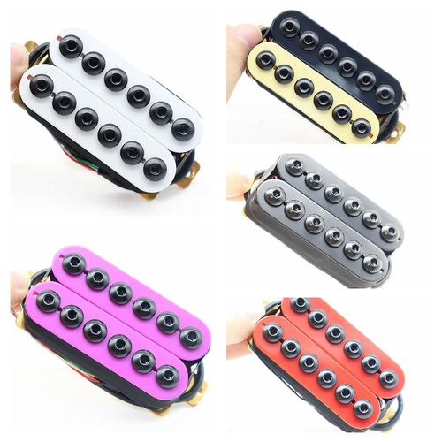 Imagen 2 del producto Pastilla de guitarra eléctrica, puente o cuello, pastilla Humbucker, estilo Invader, 1 Uds.