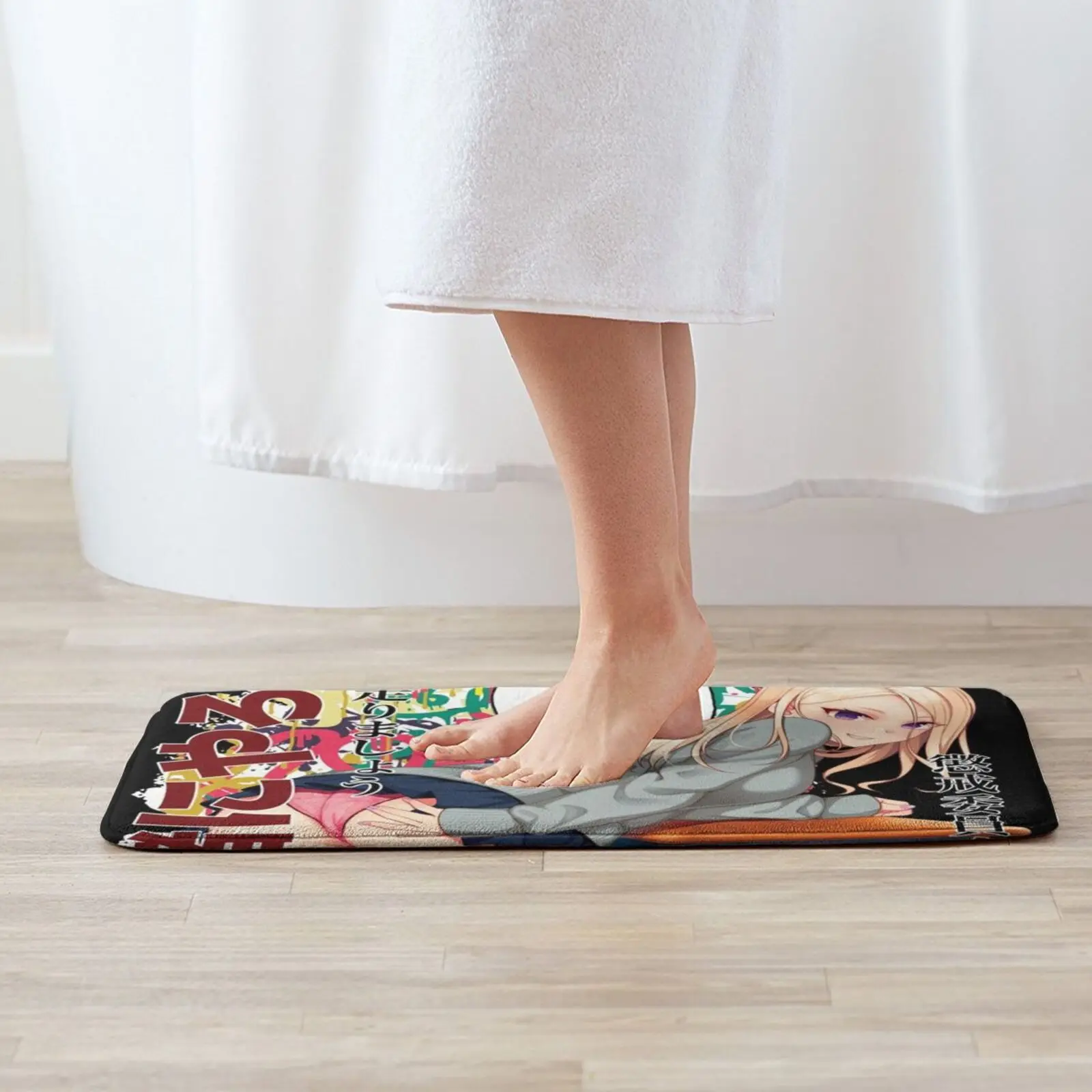 Classroom Rebel Soft Non-Slip Mat Rug Carpet Cushion Anime Manga Waifu Kawaii Naughty Class Rebel Rebellion Rebellious