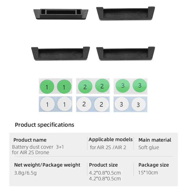 4Pcs ซิลิโคนปลั๊กป้องกันฝุ่นสำหรับ DJI Mavic Air 2/2S แบตเตอรี่ชาร์จพอร์ตครอบคลุมสำหรับ drone Protector อุปกรณ์เสริม