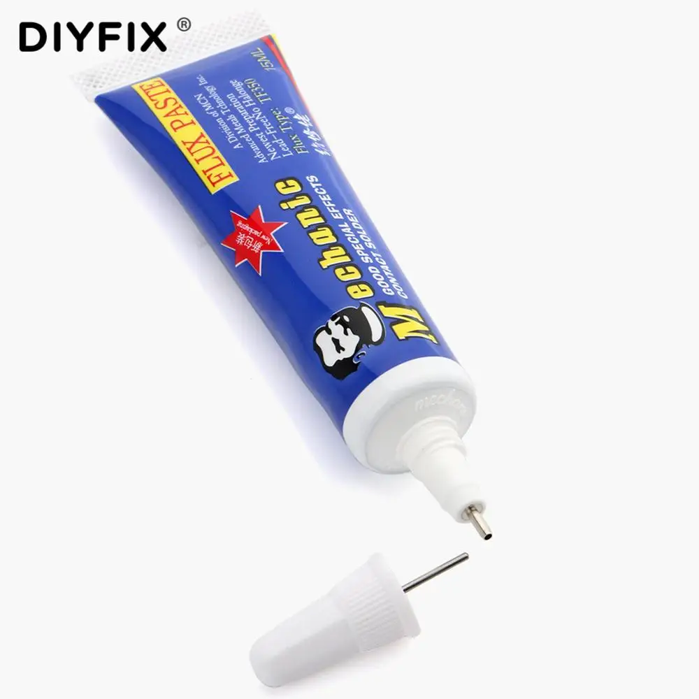 DIYFIX 15 мл паяние, паяльная паста Флюс иглы без контактов антиоксидант BGA печатных плат сварочное масло жир флюс инструмент для ремонта мобиль...