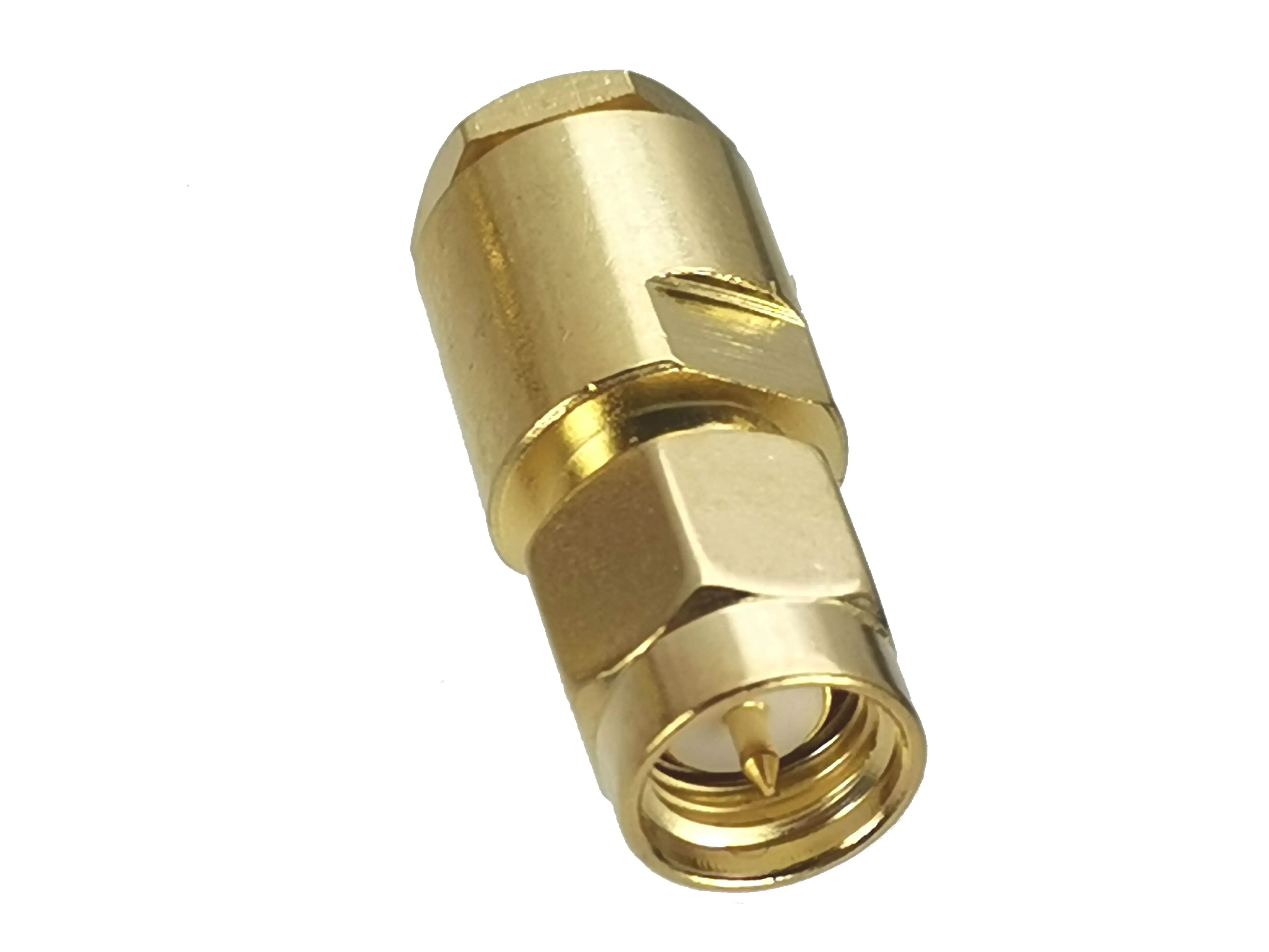 1Pcs Connector SMA Male Plug clamp RG58 RG142 LMR195 RG400 Cable RF Adapter Coaxial High Quanlity