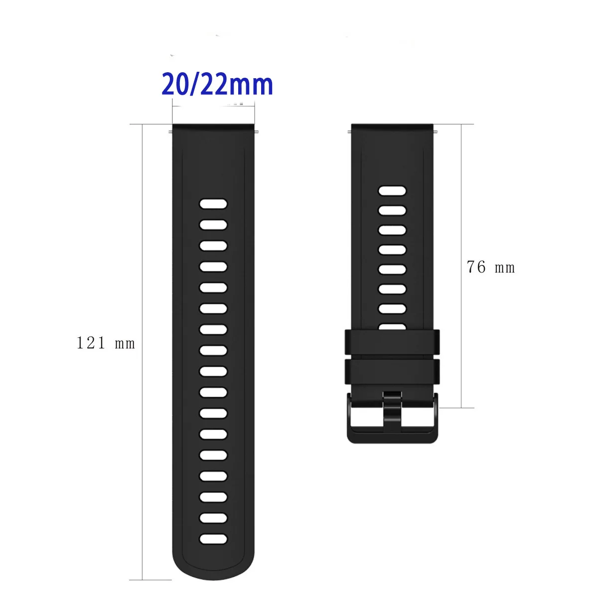 Sport-Silikonarmband für Xiaomi Watch 5 2 Pro S5 S4 S3 S2 S1 Pro Active 22mm Uhrenarmband für Mi Watch Color Miwatch Color2 Correa – Detail 11