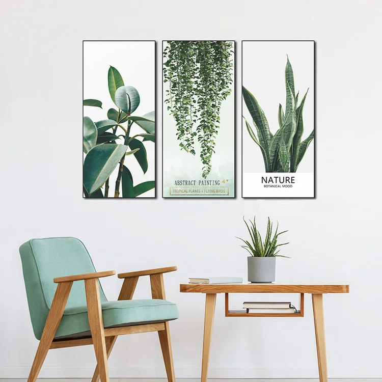 Tropische Grünpflanzen Wandaufkleber Wohnzimmer Sofa Hintergrund Dekoration Aufkleber Heim Verschönerung Schlafzimmer Selbstklebende Tapete – Detail 2