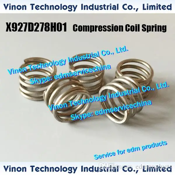 X927D278H01 edm Compression Coil Spring M129-1 for Jet Nozzle M129C M129 for Mitsubishi SZ,SX,QA,RA machine X927-D278-H01,221000