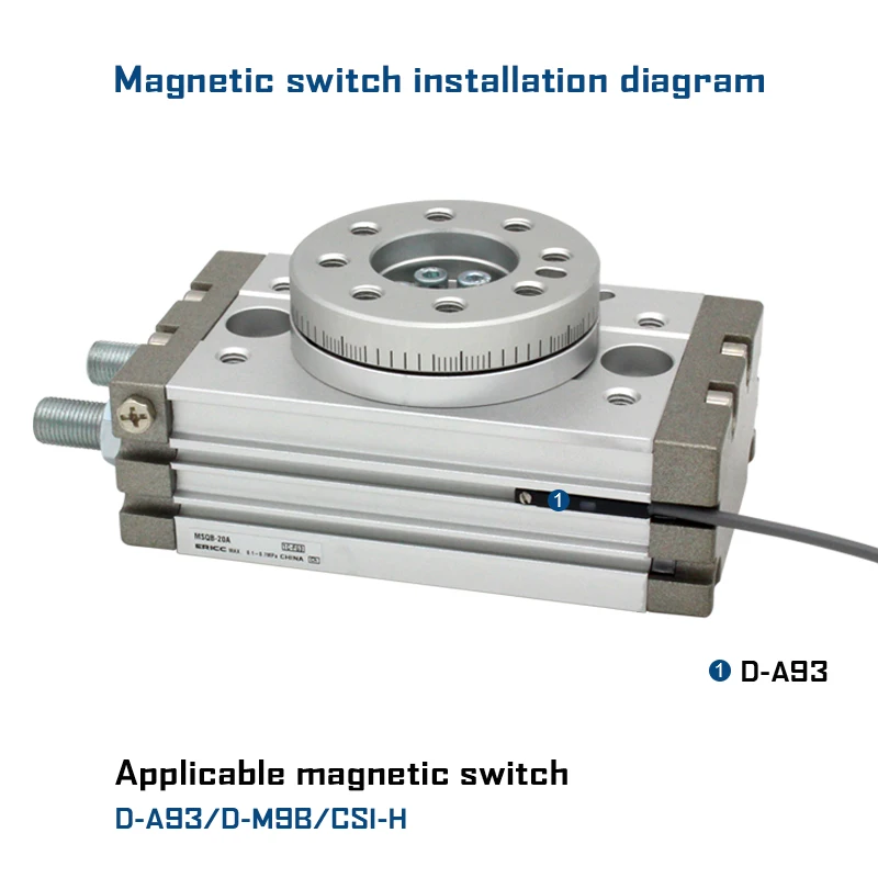 SMC Type Rotary Pneumatic Cylinder MSQB10A MSQB20A MSQB30A MSQB50A MSQB10R MSQB20R MSQB50R MSQB30R Adjustable 0-190 degrees