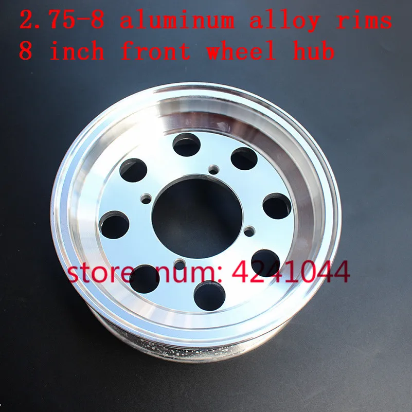 2.75-8 8 Inch for Monkey Bike Small  Motorcycle part Aluminum Wheels Vacuum Circle use 90/65-8 tire3.50-8 4.80/4.00-8 tyre