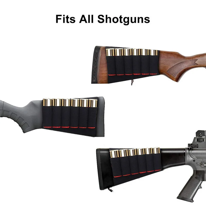 5/8/9/14 Rounds Buttstock Pouch Shell Holder Bullet Cartridge Bandolier Tactical Hunting shooting Accessory view 5