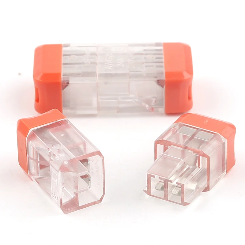 Boxed Butt Type Mini Quick Terminal Blok Universele Compact Bedrading Connectoren Push-In Dirigent Draad Connector 0.08-2.5mm2