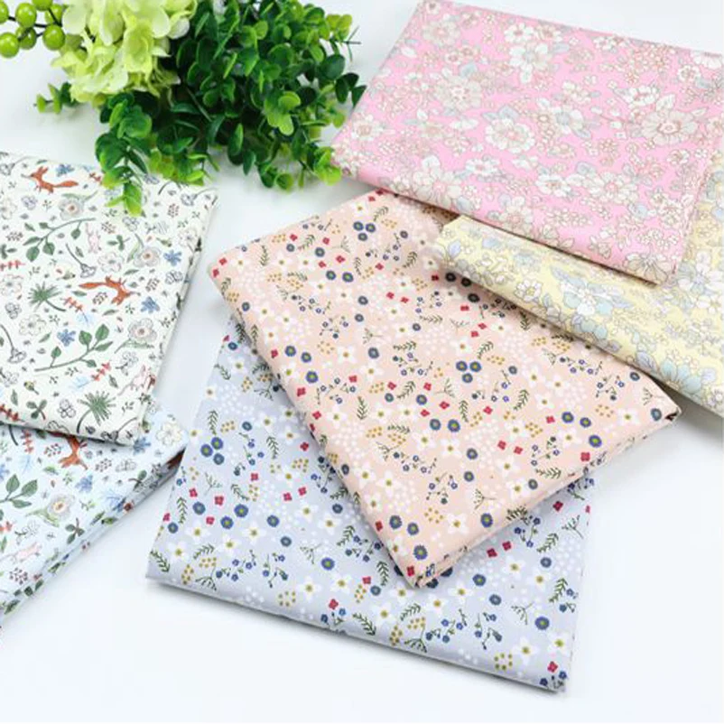 Liberty Fabric Small Floral Fresh Beautiful Twill Cotton Fabrics For Bedding DIY Handmade Accessories By Meters