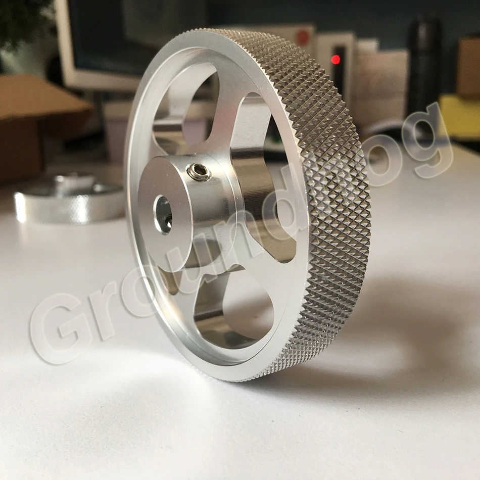 Ruota di misurazione della ruota dell\'encoder sincrono in lega di alluminio per la circonferenza della ruota di conteggio del misuratore