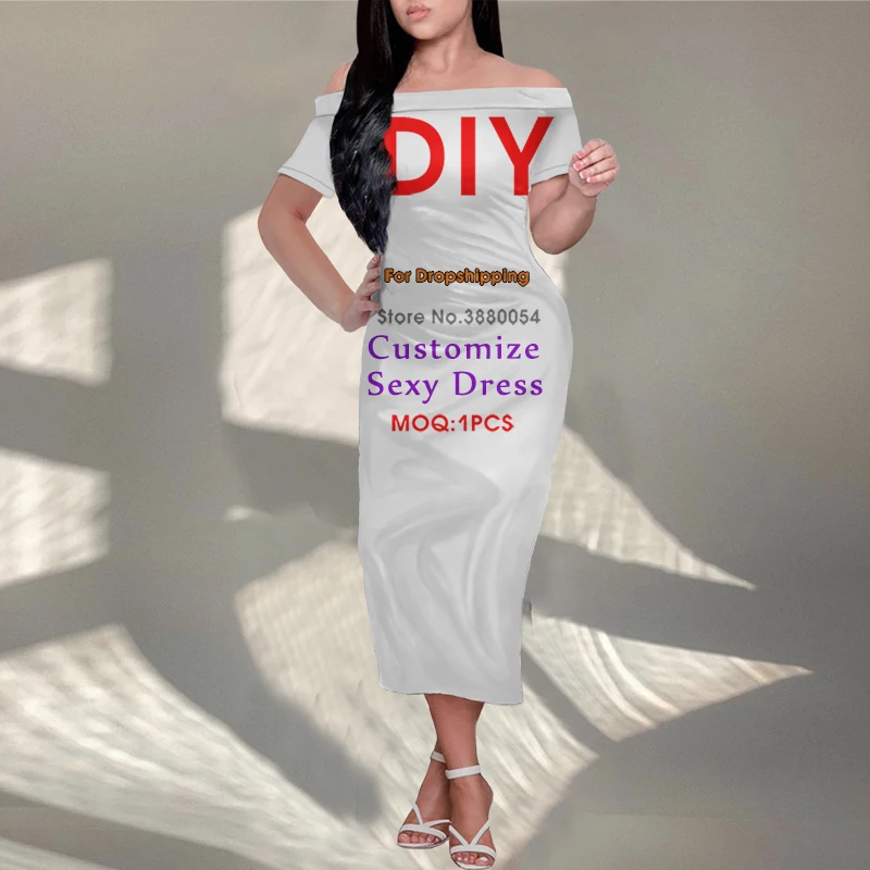 Noisydesigns New Custom DIY Logo Summer 2022 Women Long Dress Party Ladies Vestido 4XL Luxury Golden Flower Dropship