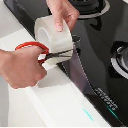 Kitchen Sink Waterproof Mildew Strong Self-adhesive Transparent Tape Nano Tape Bathroom Gap Strip Self-adhesive Pool Water Seal